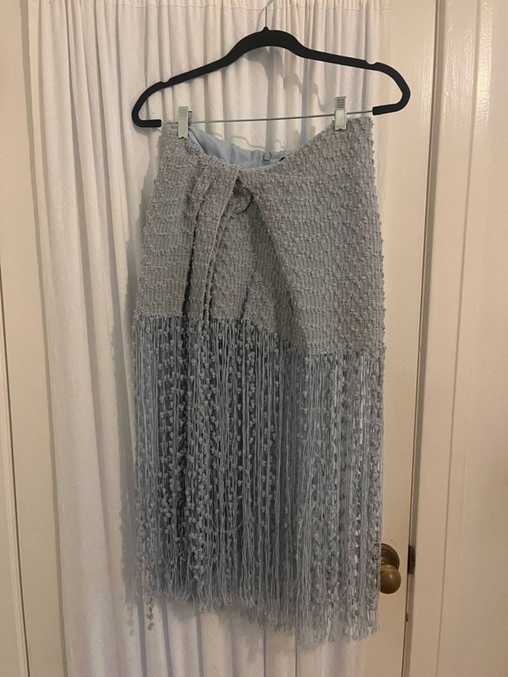 Jacquemus Blue Fringe Midi Skirt Great Condition - Picture 2 of 8
